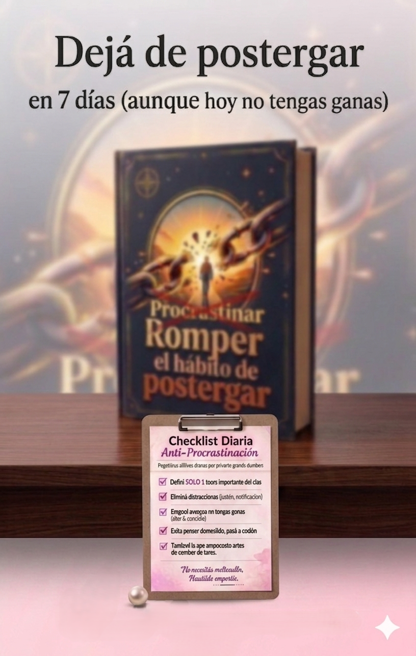 Romper el hábito de Postergar-Impulsa Tu Vida Hoy